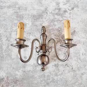 Vintage Wandlampe 2 Lichter im holländischen Stil