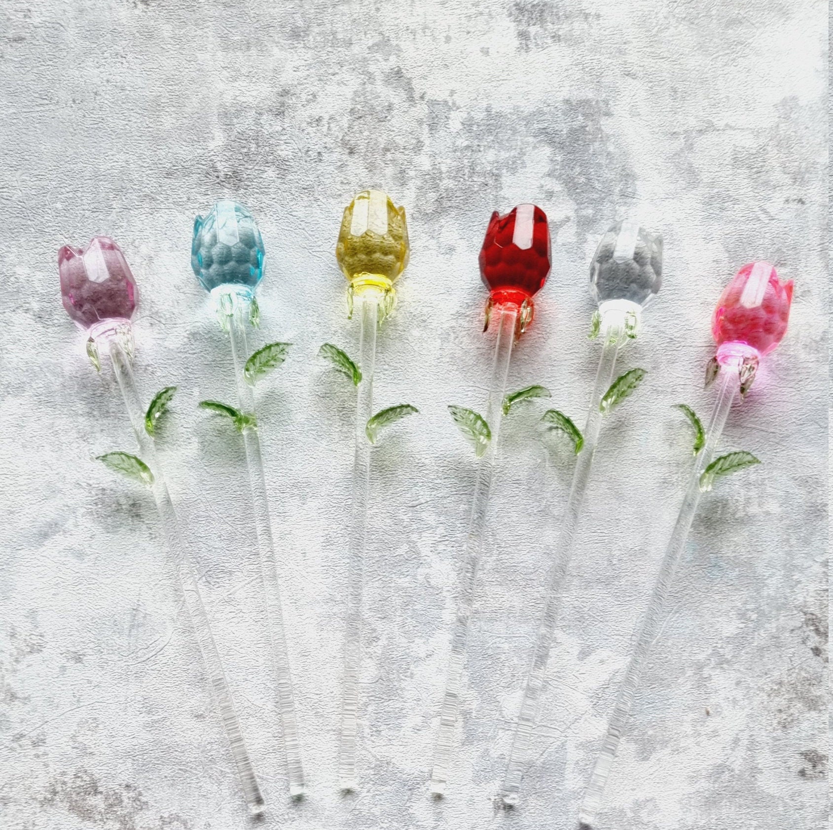 Français Tiges à Cocktail Crsytal