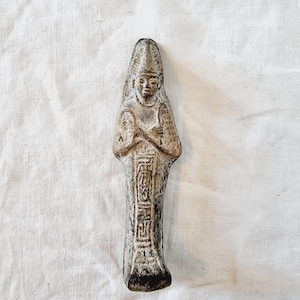 Egyptian ushbati figurine made of sandstone or terracotta Ancient Egypt (Private Collection)