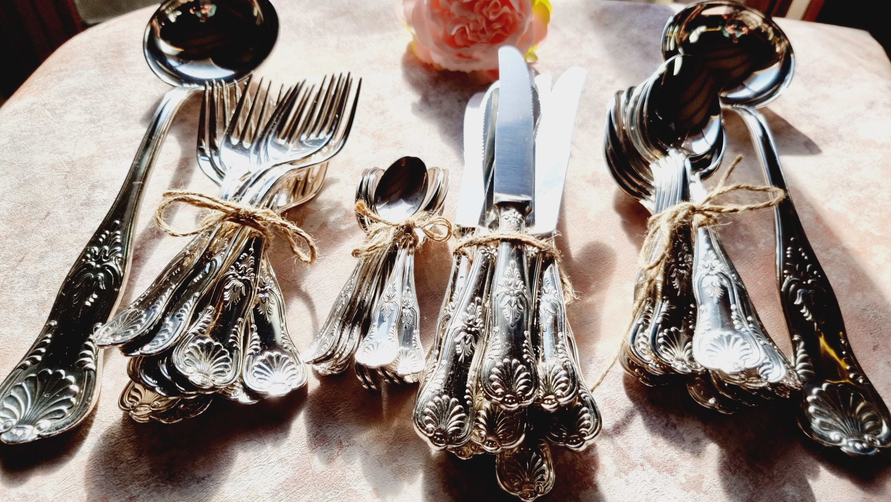 Français Couverts 51 Pièces en Silver Metal Seal Ap