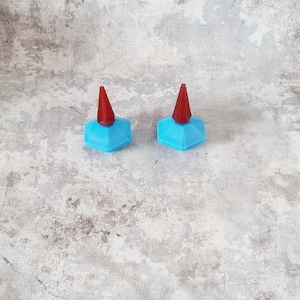 2 Empty Miniature Lulu Perfume Bottles or Jars by Cacharel