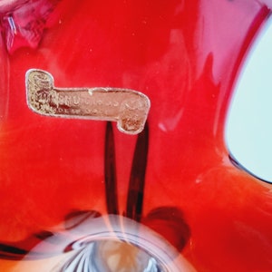 Murano glazen vaas van Fratelli Toso Mid Century Style 70's afbeelding 5