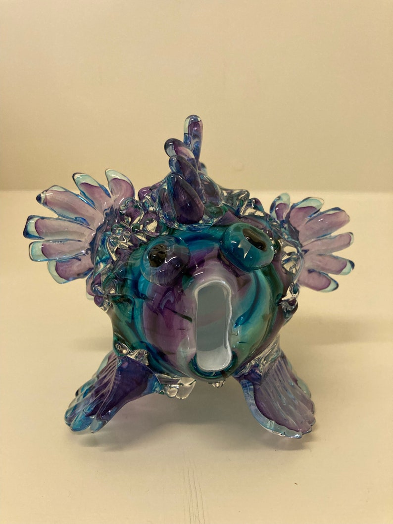 Decorative Glass Fish Etsy