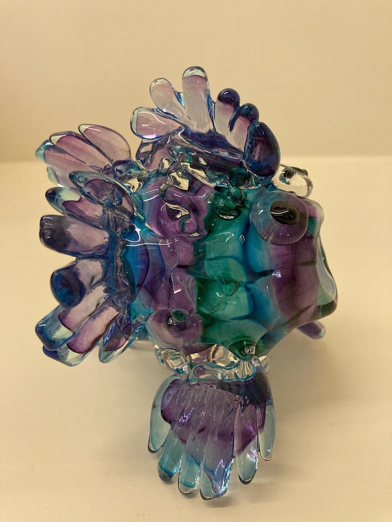 Decorative Glass Fish Etsy