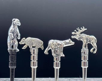 Bear Badger Elk Cribbage Pegs