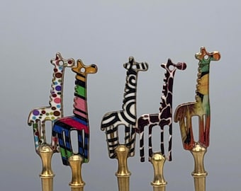 Giraffe Cribbage Pegs