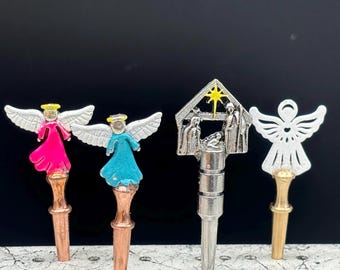 Angel or Nativity Cribbage Pegs