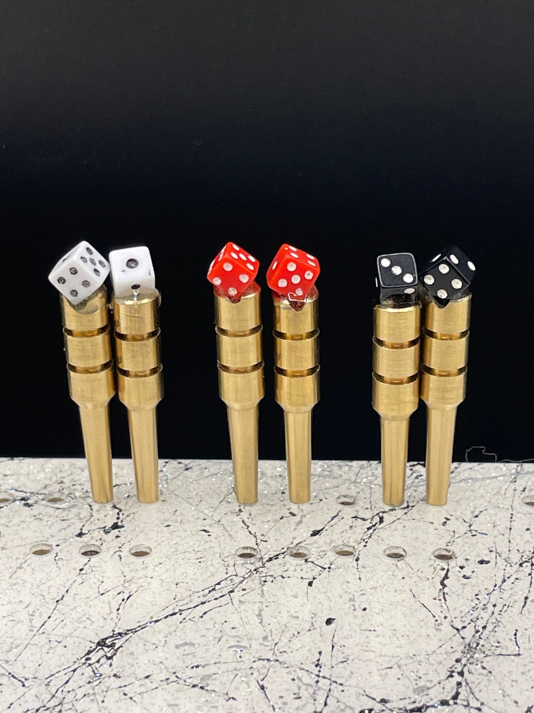 Dice Cribbage Pegs Etsy