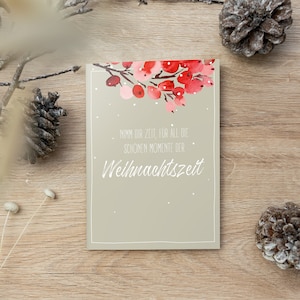 Weihnachtskarte  &quot;Weihnachtszeit&quot;