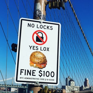 Lox not Locks briefpapier handgemaakte notitiekaarten Brooklyn Bridge fotografie