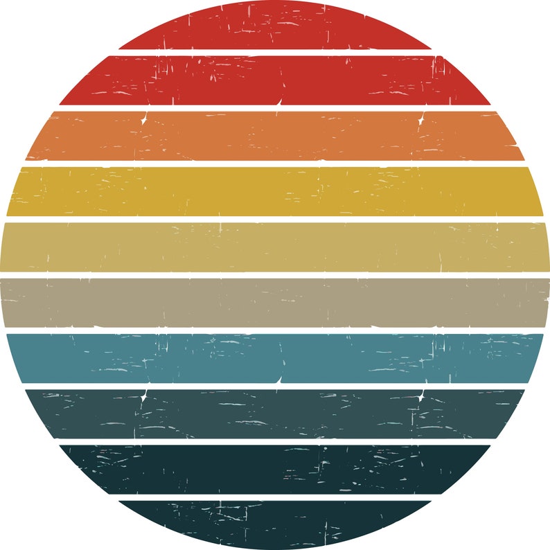 Retro Vintage Sunset Vector SVG, AI, PNG, Jpeg, Dxf 4500 by 5400 Pixels