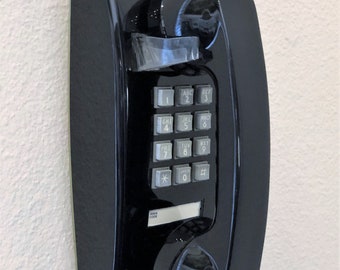 Nice Vintage ITT Model 2554 Touchtone Black Wall Phone – Circa 1993