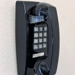 Nice Vintage ITT Model 2554 Touchtone Black Wall Phone – Circa 1993