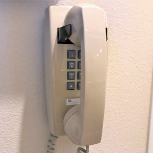 Restored Vintage ITT-Stromberg Carlson Model 2554 Ivory Touchtone Wall Phone