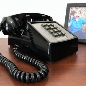 Working Restored Model 2500 black Touchtone Desk Phone