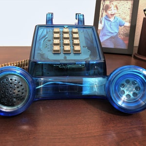 Working Restored Vintage Model 2500 Clear-Blue Touchtone Desk Phone image 4