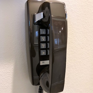 Beautifully Restored Model 2554 Brown Touchtone Wall Phone