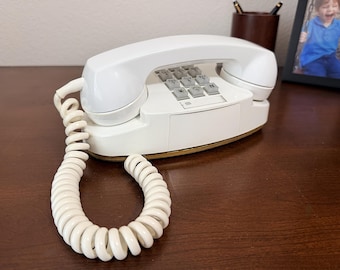 WORKING! Vintage Western Electric White Princess Phone  Model 7202B Circa 1970