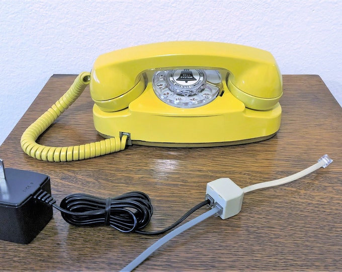 Old Rodeo Phone Restored 1970s Vintage Western Electric Model 702BM Rotary Princess ...