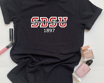 SDSU T-shirt: San Diego State University Vintage Crewneck T-Shirt