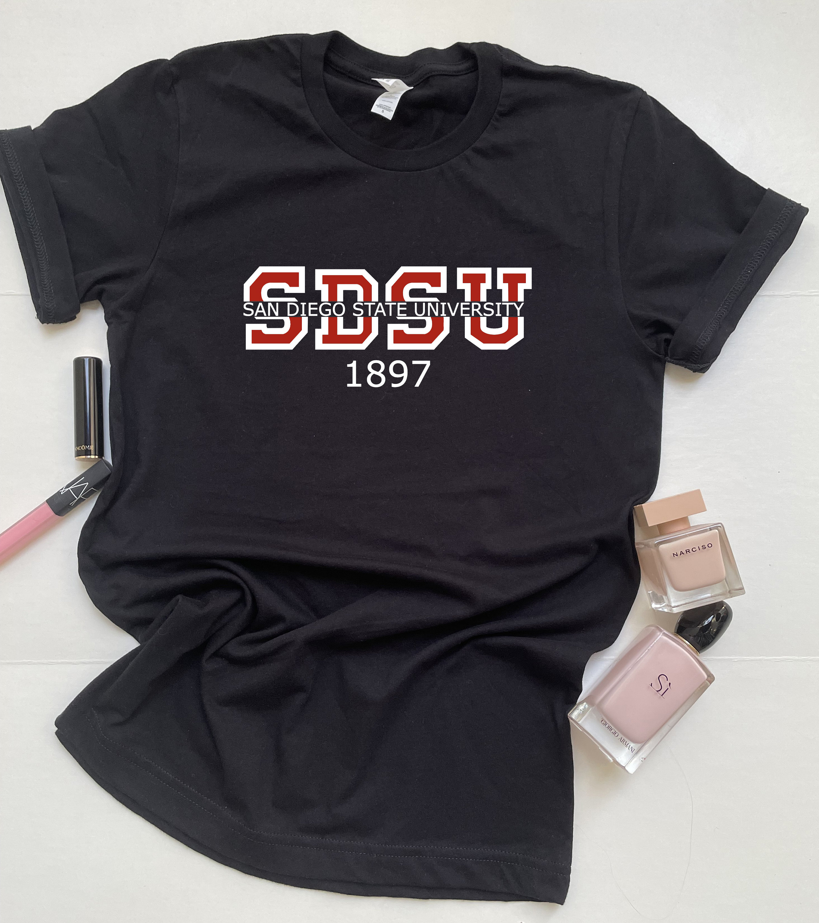 SDSU T-shirt, San Diego State T-shirt, Crewneck T-shirt, Vintage