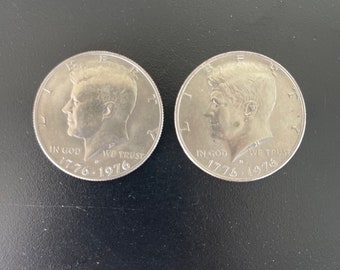 2 - 1776-1976 Kennedy Half Dollars