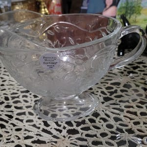 Princess House Creamer Glass Vintage and New Old Stock
