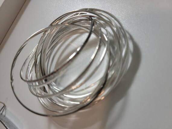 1990s Infinity Bangle Tangle Bracelets Eternity O… - image 4