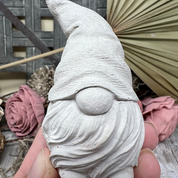 Cute Concrete Gnome, Cement Gnome, Garden Gnome, Gnome Statue, Statue