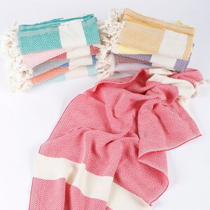 Set of 3 Turkish Cotton Hand Towels: Kitchen Decor, Bulk Gifts
