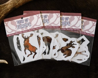 Deer of Europe Stickers