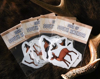 Deer of South America Stickers