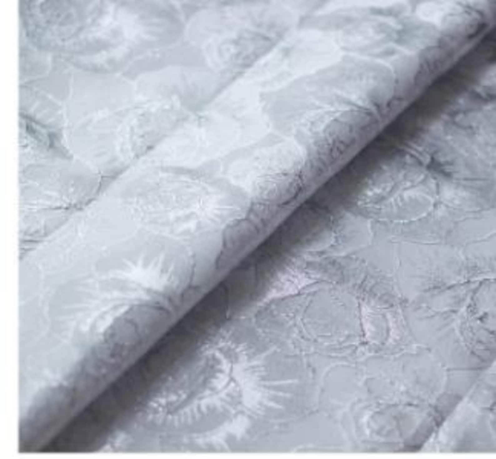 Silver White Rose Gold Thread Jacquard Designer Brocade Embossed Fabric ...
