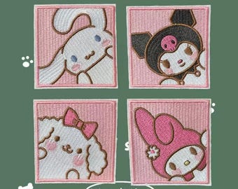 Fer à repasser Sanrio melody kuromi cinnamoroll, applique, autocollants