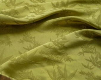 Mustard  jacquard designer  embossed fabric by meter