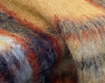 Luxury alpaca wool plaid camel wool jacket making,coat making,dress making sold by half meter