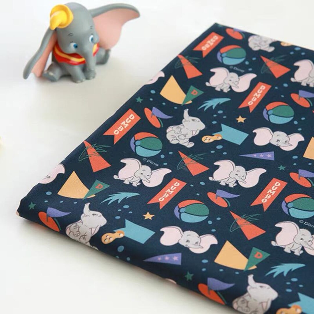 Cartoon Dumbo Korea Cottonvill 100% Cotton Fabric by Half Yard - Etsy