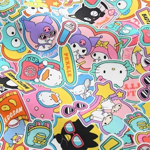 Cartoon kitty 100% cotton fabric by half yard