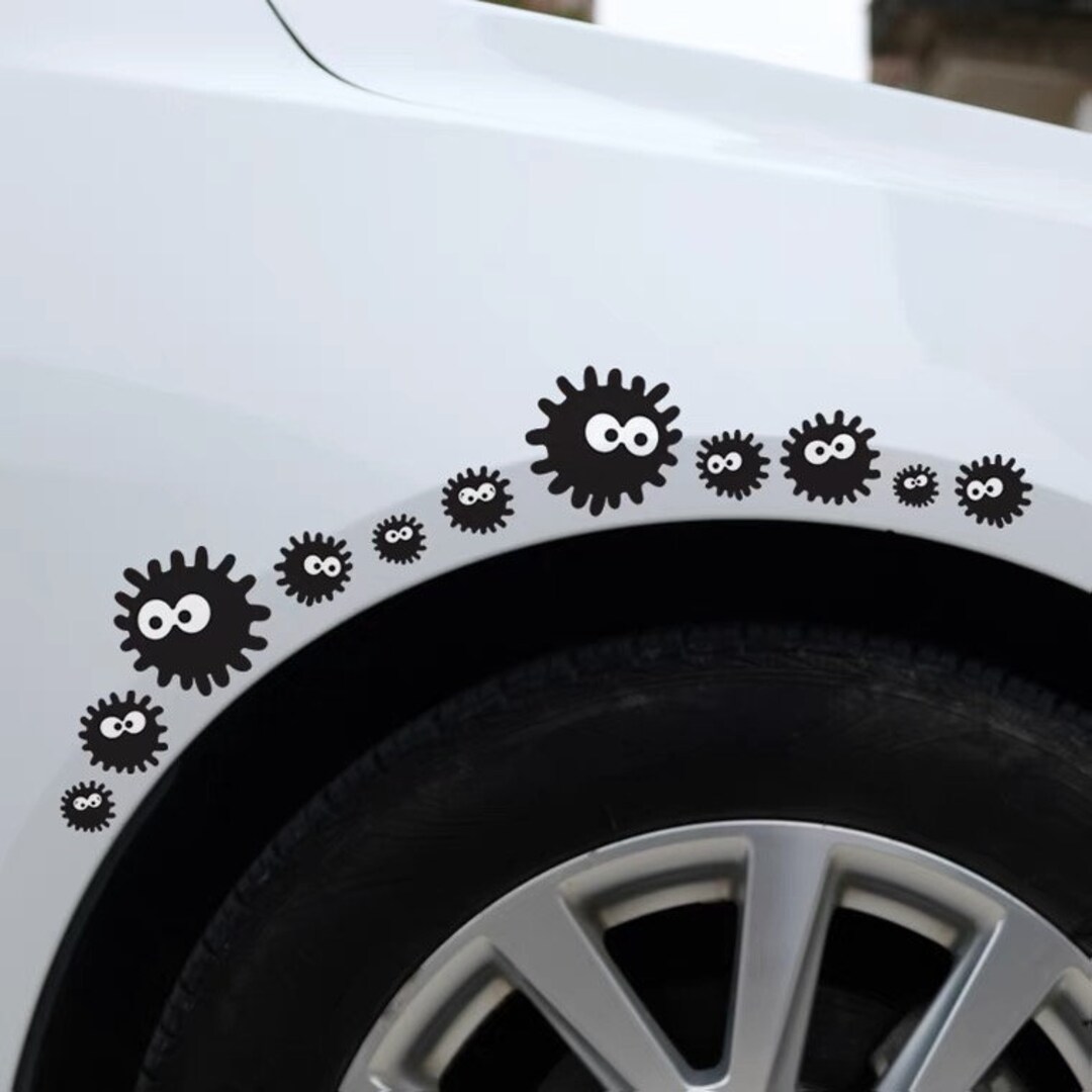 Totoro Susuwatari Car Stickers, Vinyl Decal, Window Decorations - Etsy