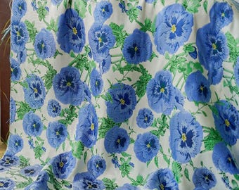 Elegant blue floral embossed jacquard designer brocade  fabric by meter