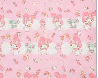 Cartoon melody  100% cotton fabric by half yard