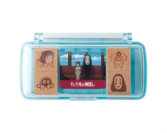 Miyazaki Hayao, Kaonashi, timbres du château en mouvement de Howl, 4 tampons encreurs, fournitures pour journal, scrapbooking, fournitures pour agenda, jeu de papier