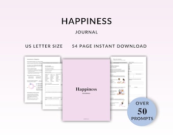 Happiness Journal: Guided Self-Discovery Workbook (PDF)