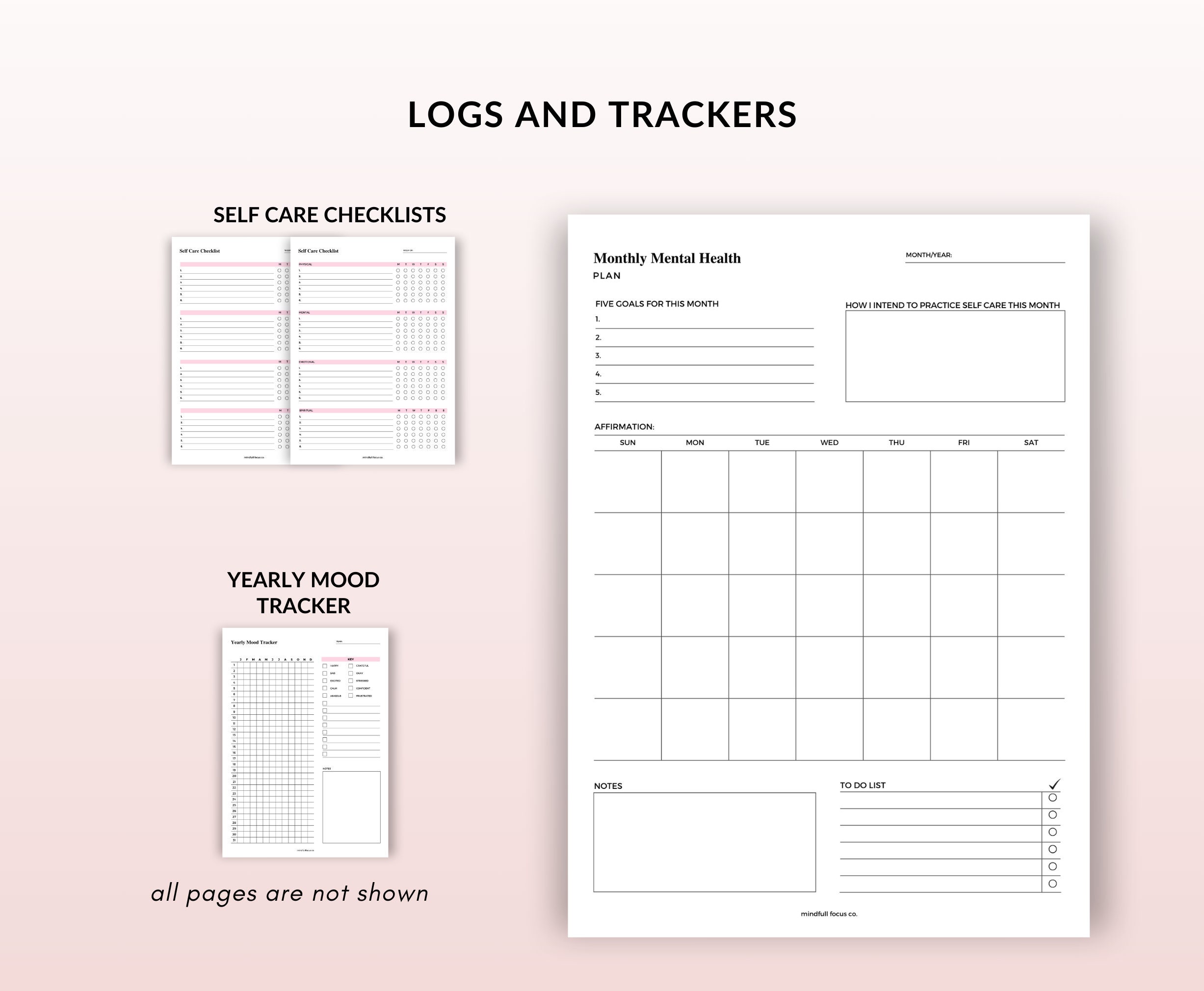 Daily Mental Health Check in |printable Journal |daily Journal ...