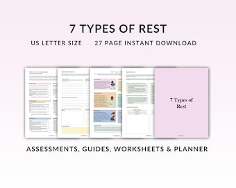 Burnout Recovery Workbook: Mental Health, Stress Relief (PDF)