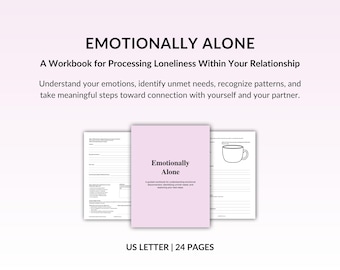 Relationship Workbook, Emotional Support, Self Reflection, Couples Healing, Therapy Worksheets, Self Help,  PDF Printable