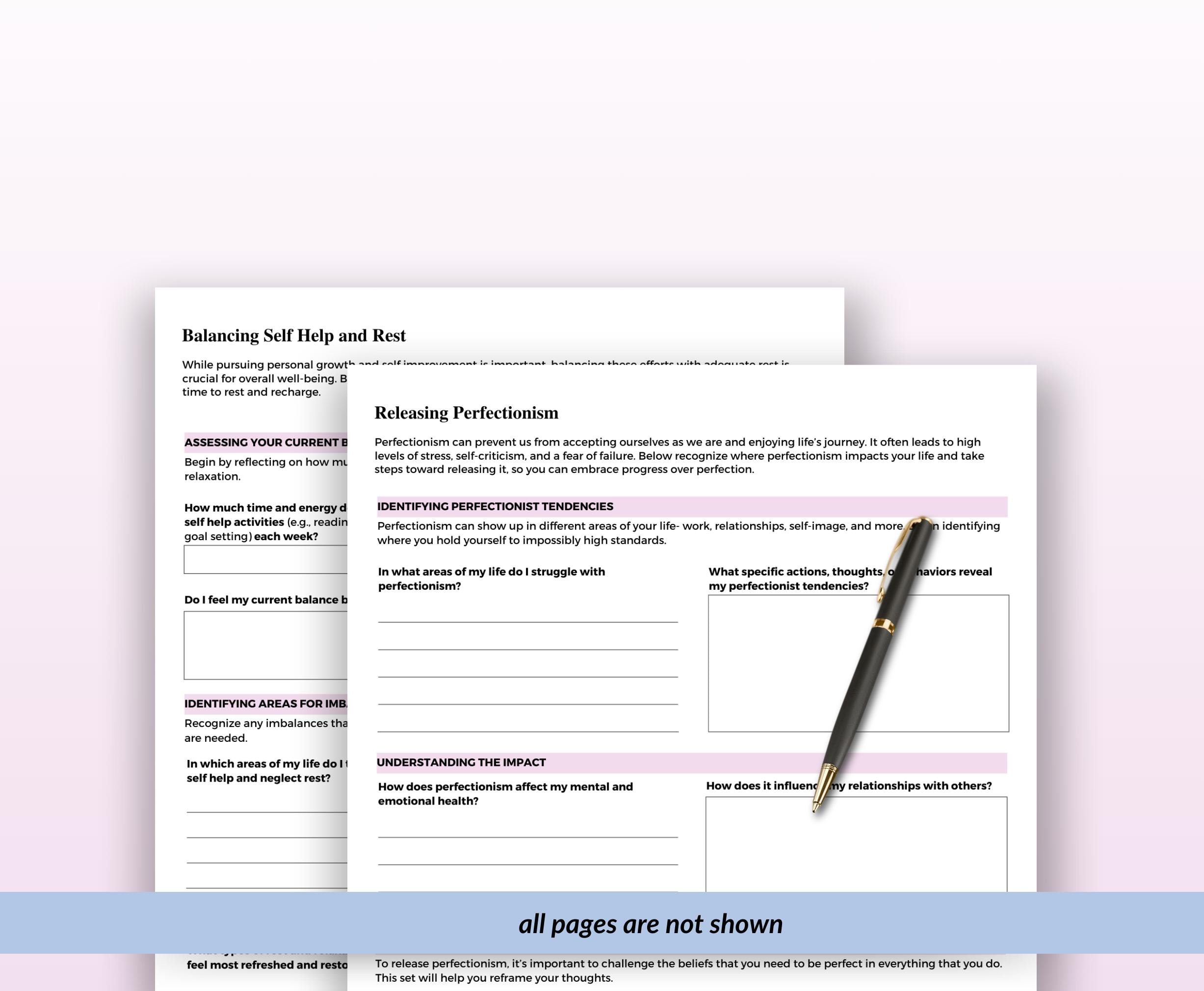 Self Acceptance Worksheets, Mental Health Worksheets, Self Love, Self ...