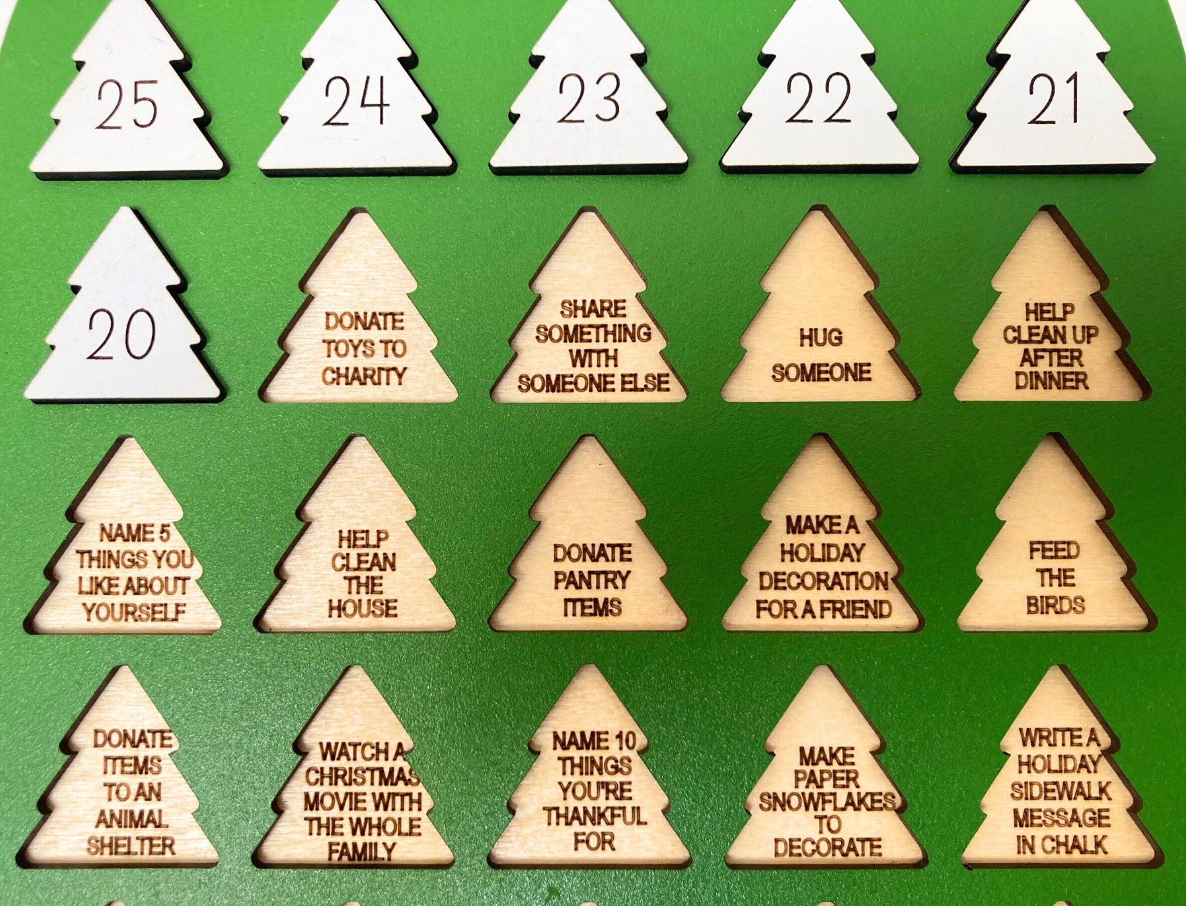Personalized Acts of Kindness Christmas Countdown Calendar, Advent