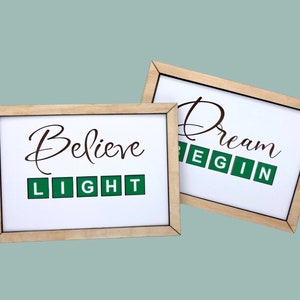 Custom Wordle Gift Plaque with the Wordle Word of Your Choice, 7" x 5"
