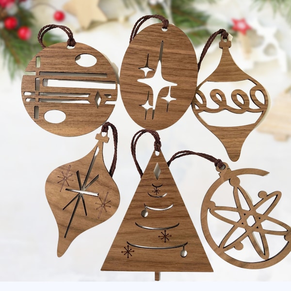 Mid Century Modern Ornaments Art - Etsy